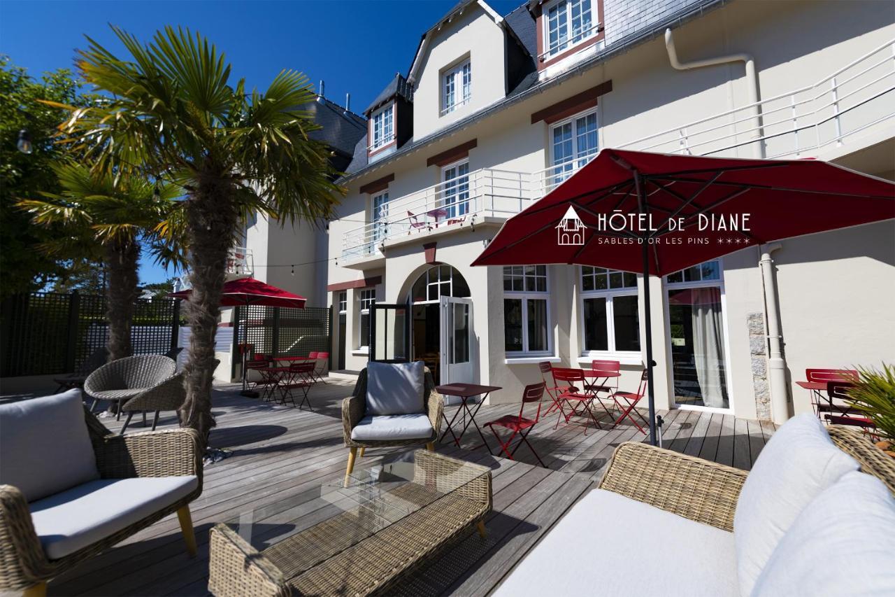 Hotel De Diane Sables-dʼOr-les-Pins Exterior foto